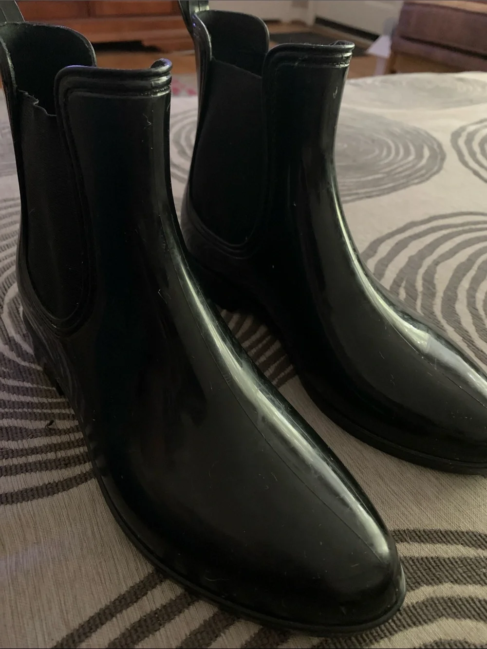 Source Unknown Black Men's Chelsea Rain Boots